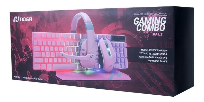 Combo Gaming 4 en 1 NKB-411